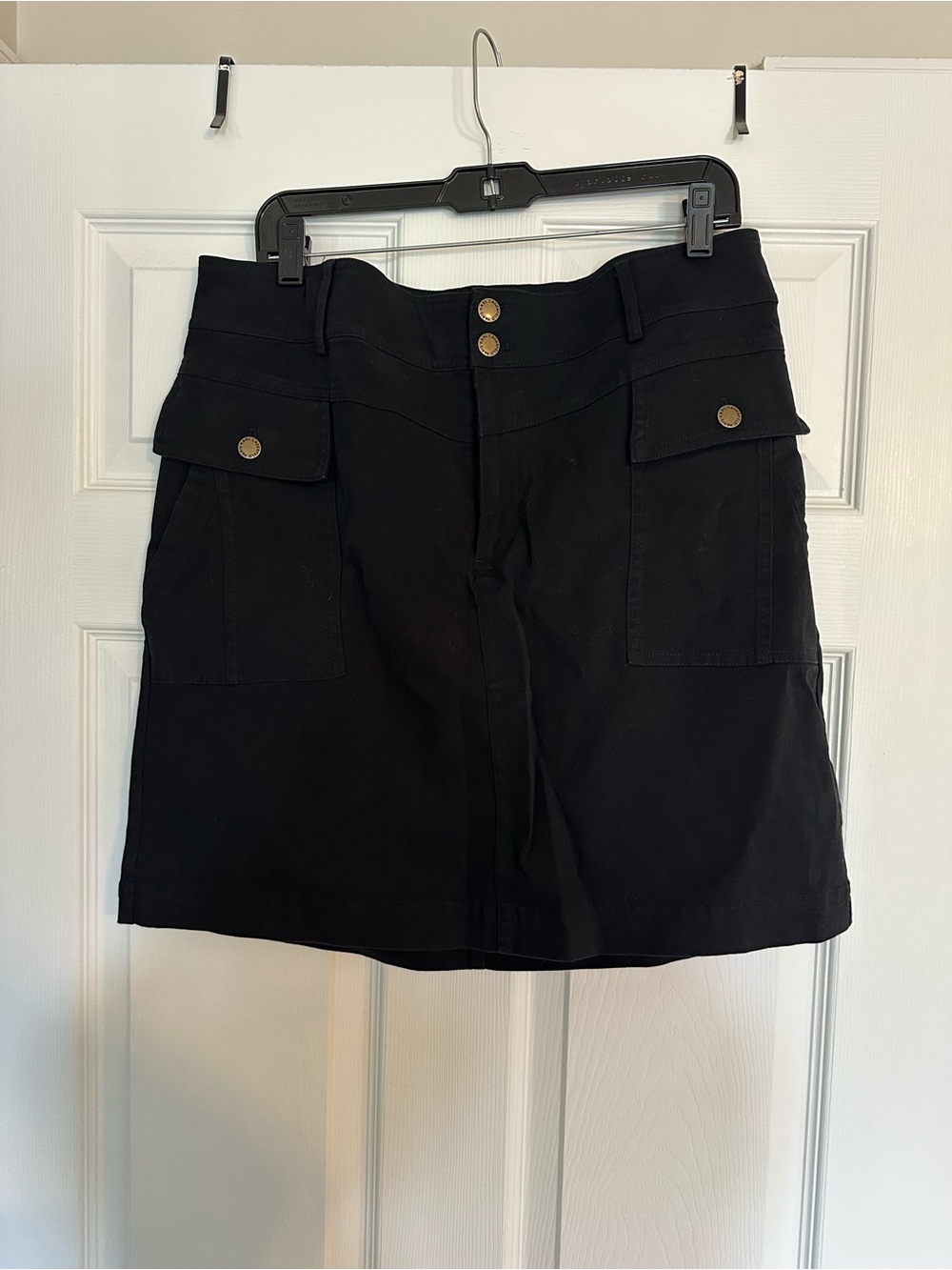 NWT Karl Lagerfeld Black Women's Utility Pocket Skirt